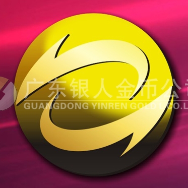 2015年3月定制　中經(jīng)萬達(dá)金銀純金胸章定制、制作純金胸章