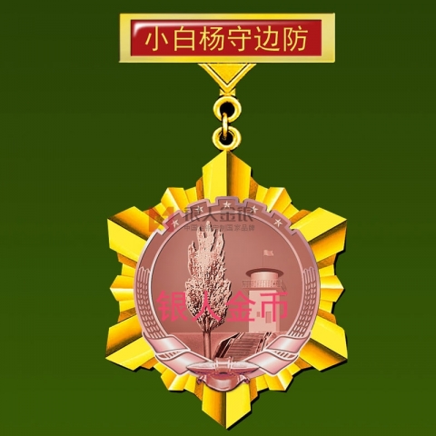 2013年10月蘭州軍區(qū)69338部隊小白楊哨所紀念章制作