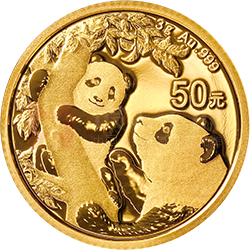 2021版熊貓金銀紀念幣3克圓形金質(zhì)紀念幣