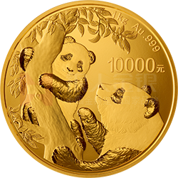 2021版熊貓金銀紀念幣1公斤圓形金質(zhì)紀念幣
